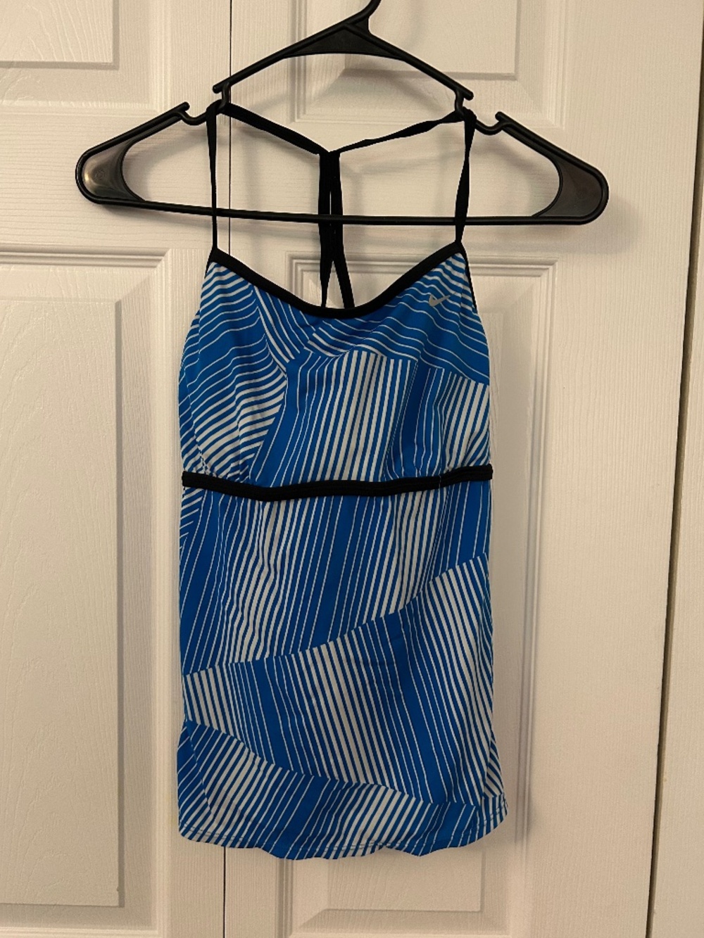 Nike Swim Top - Blue and White - Size 8